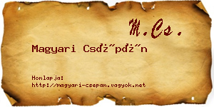 Magyari Csépán névjegykártya